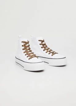 Mango Teen High Platform Sneaker White -Mango Shoes Sales unnamed file 1679