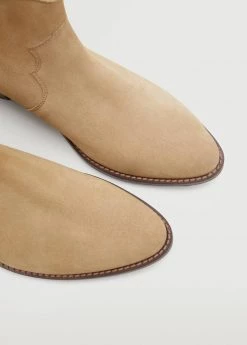 Mango Teen Leather Cowboy Ankle Boots Sand 11 Mango Teen Leather Cowboy Ankle Boots Sand -Mango Shoes Sales unnamed file 1689