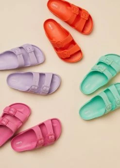 Mango Kids Flip Flops Buckles Pastel Green -Mango Shoes Sales unnamed file 1784