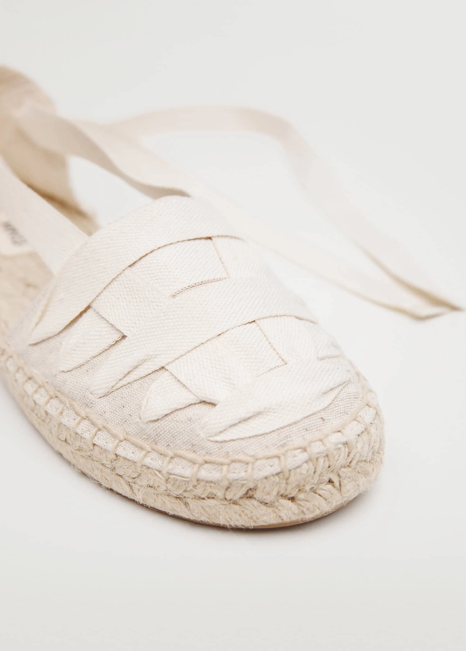 Mango Kids Lace-up Linen Espadrilles Sand 4 Mango Kids Lace-up Linen Espadrilles Sand - Image 3