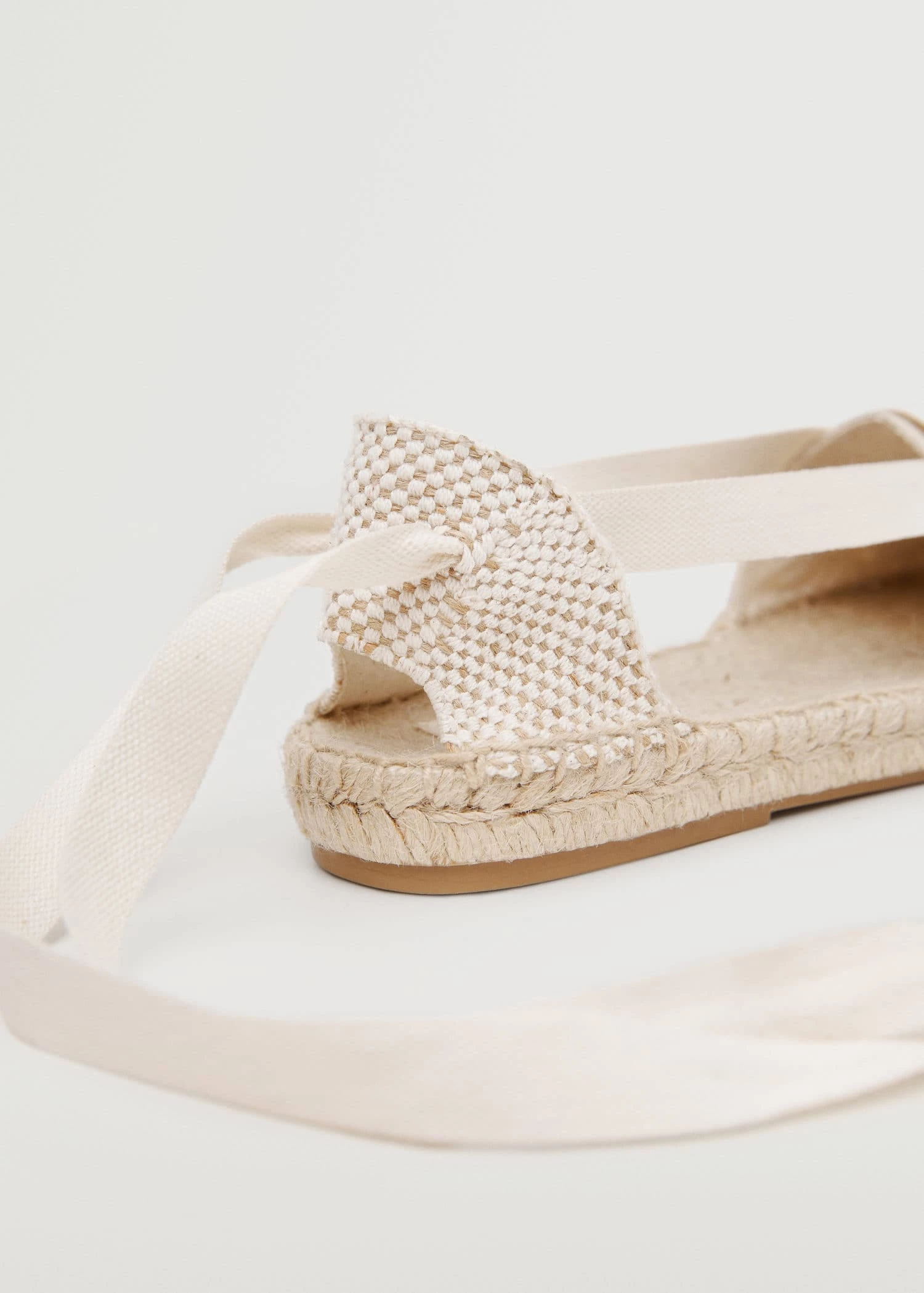 Mango Kids Lace-up Linen Espadrilles Sand 6 Mango Kids Lace-up Linen Espadrilles Sand - Image 5