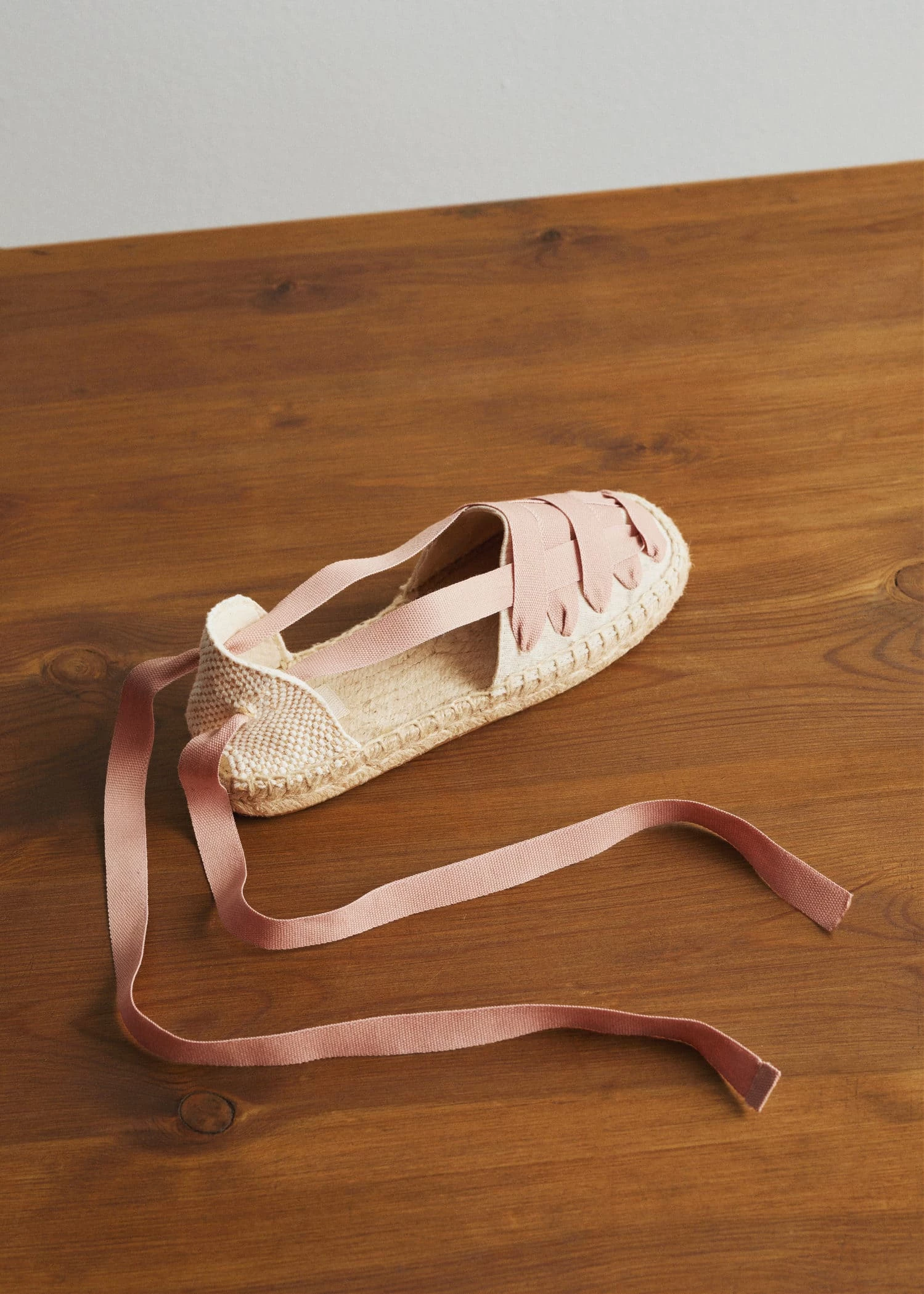 Mango Kids Lace-up Linen Espadrilles Sand 10 Mango Kids Lace-up Linen Espadrilles Sand - Image 9