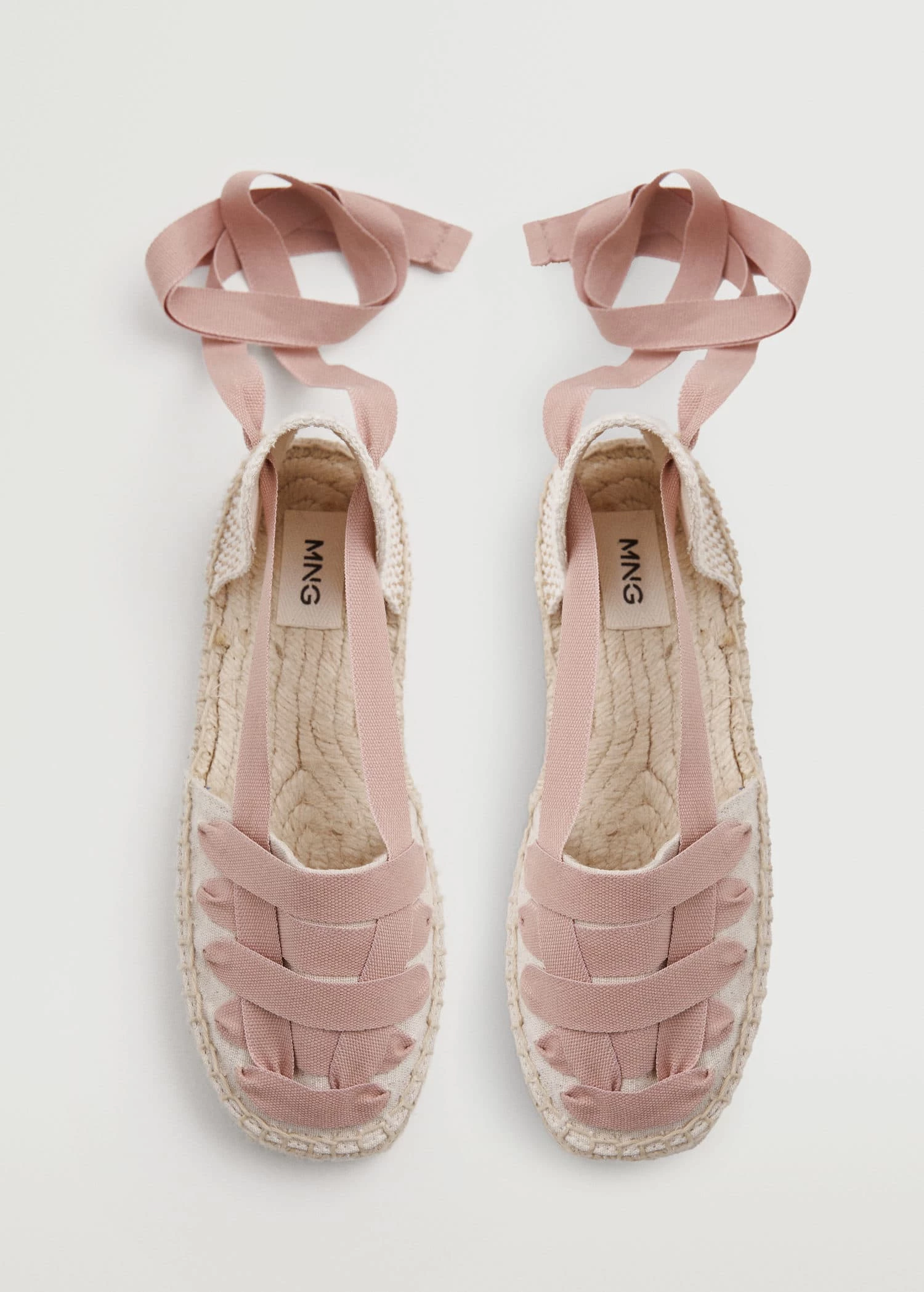 Mango Kids Lace-up Linen Espadrilles Sand 12 Mango Kids Lace-up Linen Espadrilles Sand - Image 11