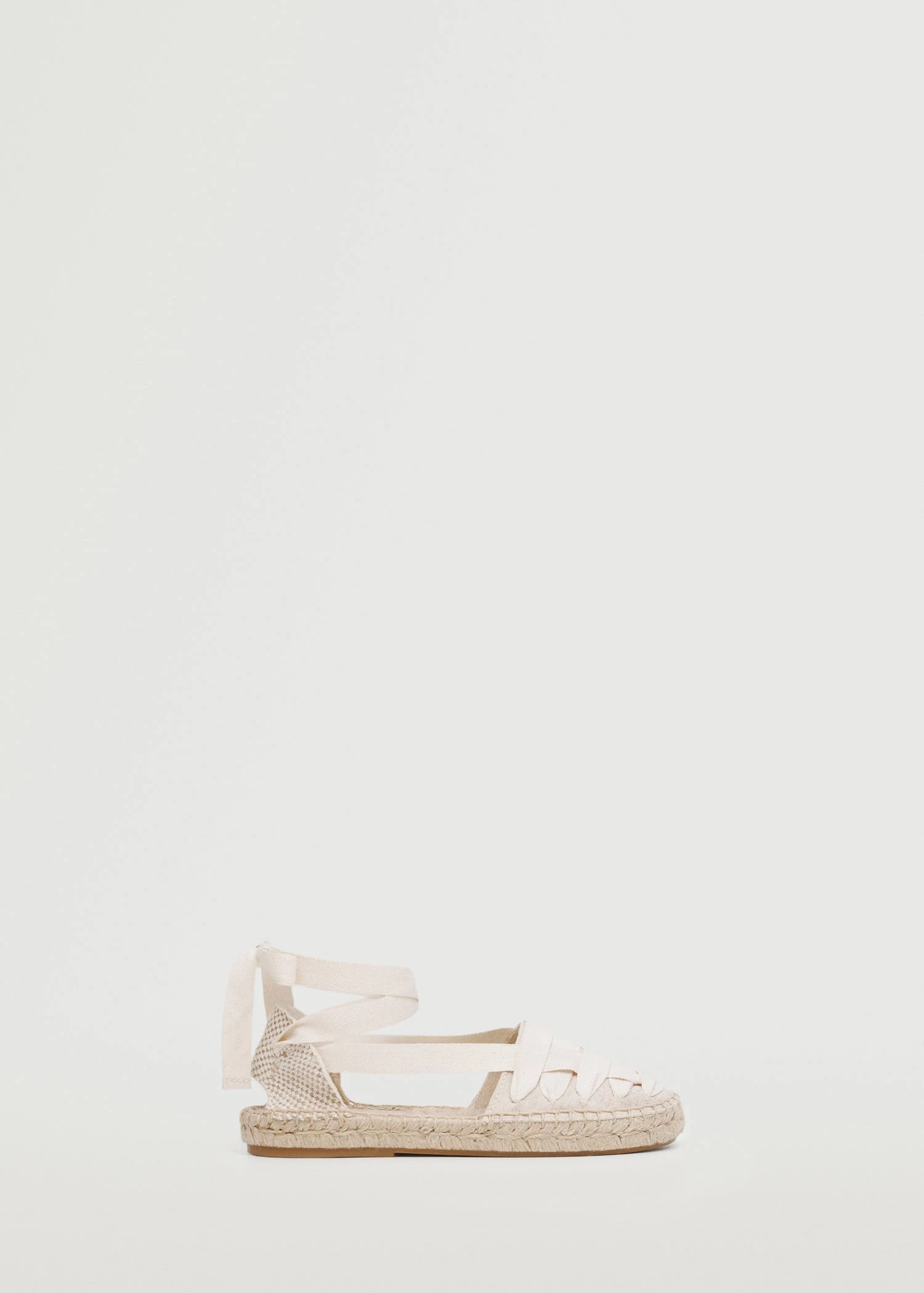 Mango Kids Lace-up Linen Espadrilles Sand 15 Mango Kids Lace-up Linen Espadrilles Sand - Image 14