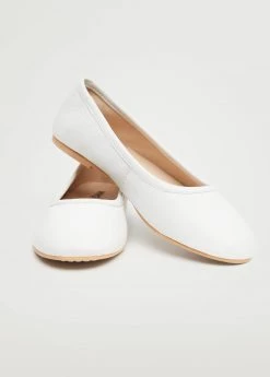 Mango Kids Leather Ballerina White 13 Mango Kids Leather Ballerina White -Mango Shoes Sales unnamed file 1822