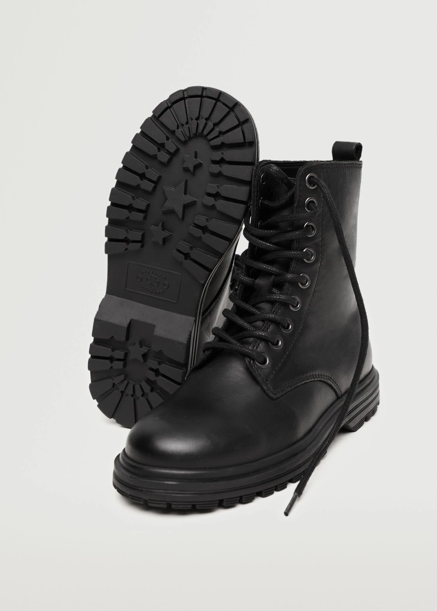 Mango Kids Lace-up Boots Black 6 Mango Kids Lace-up Boots Black - Image 4