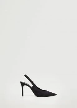 Pointed Toe Heel Shoes Black