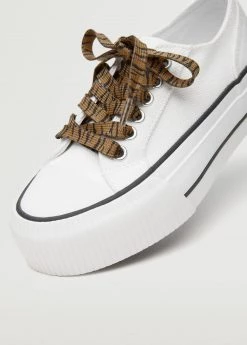 Mango Kids Platform Lace-up Sneakers White -Mango Shoes Sales unnamed file 1834