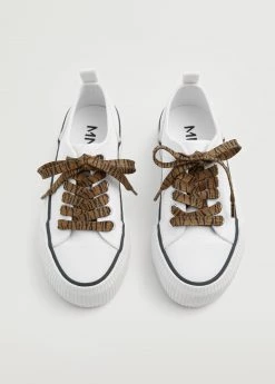 Mango Kids Platform Lace-up Sneakers White -Mango Shoes Sales unnamed file 1835