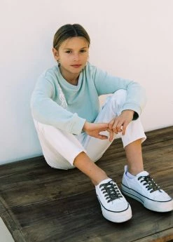 Mango Kids Platform Lace-up Sneakers White -Mango Shoes Sales unnamed file 1837