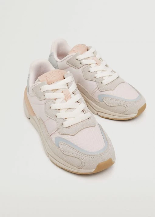 Mango Kids Lace-up Mixed Sneakers White 6 Mango Kids Lace-up Mixed Sneakers White -Mango Shoes Sales unnamed file 1856
