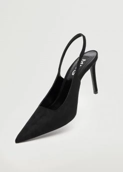 Pointed Toe Heel Shoes Black -Mango Shoes Sales unnamed file 186