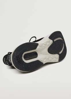 Mango Kids Contrast Lace-up Trainers Black -Mango Shoes Sales unnamed file 1893