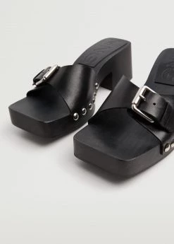 Studded Leather Sandals Brown -Mango Shoes Sales unnamed file 19