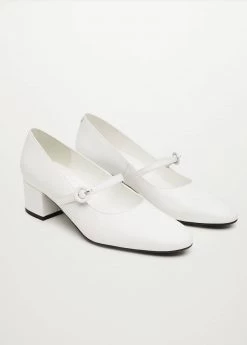 Heel Leather Shoes White 9 Heel Leather Shoes White -Mango Shoes Sales unnamed file 2