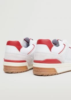 Lace-up Mixed Sneakers Red 14 Lace-up Mixed Sneakers Red -Mango Shoes Sales unnamed file 203
