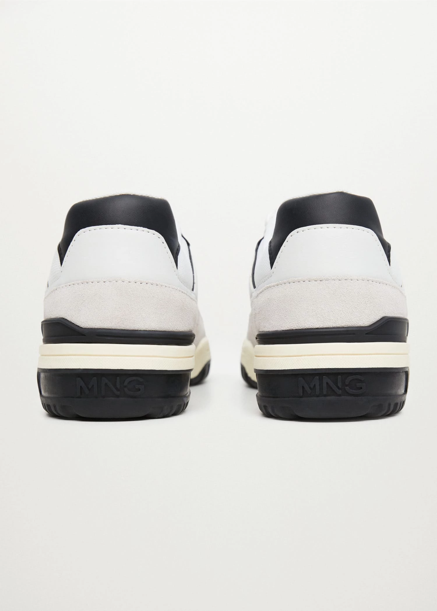 Lace-up Mixed Sneakers Red 9 Lace-up Mixed Sneakers Red - Image 7