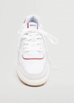 Lace-up Mixed Sneakers Red 20 Lace-up Mixed Sneakers Red -Mango Shoes Sales unnamed file 209