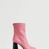 Heel Leather Ankle Boot Pink 2 Heel Leather Ankle Boot Pink -Mango Shoes Sales unnamed file 308