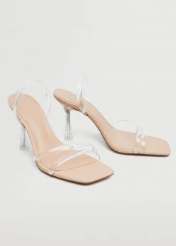 Vinyl High Sandals Nude -Mango Shoes Sales unnamed file 359