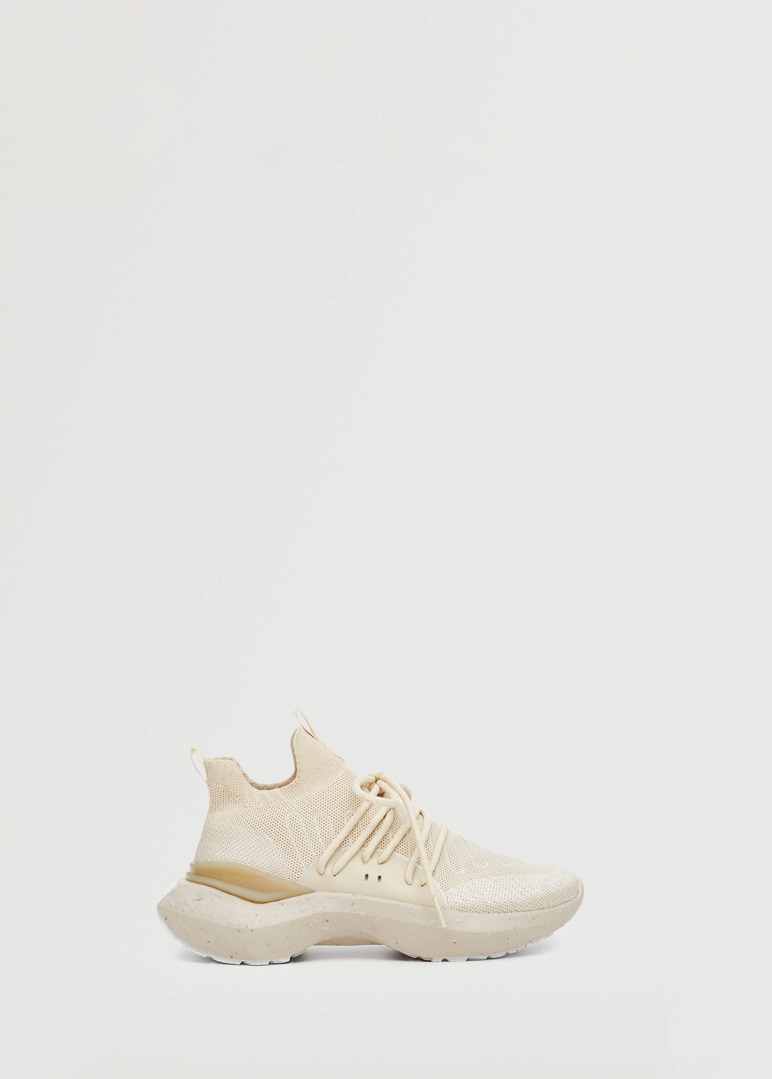 Contrast Sole Sneakers Beige 3 Contrast Sole Sneakers Beige