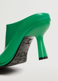 Sling Back Leather Shoes Green -Mango Shoes Sales unnamed file 392