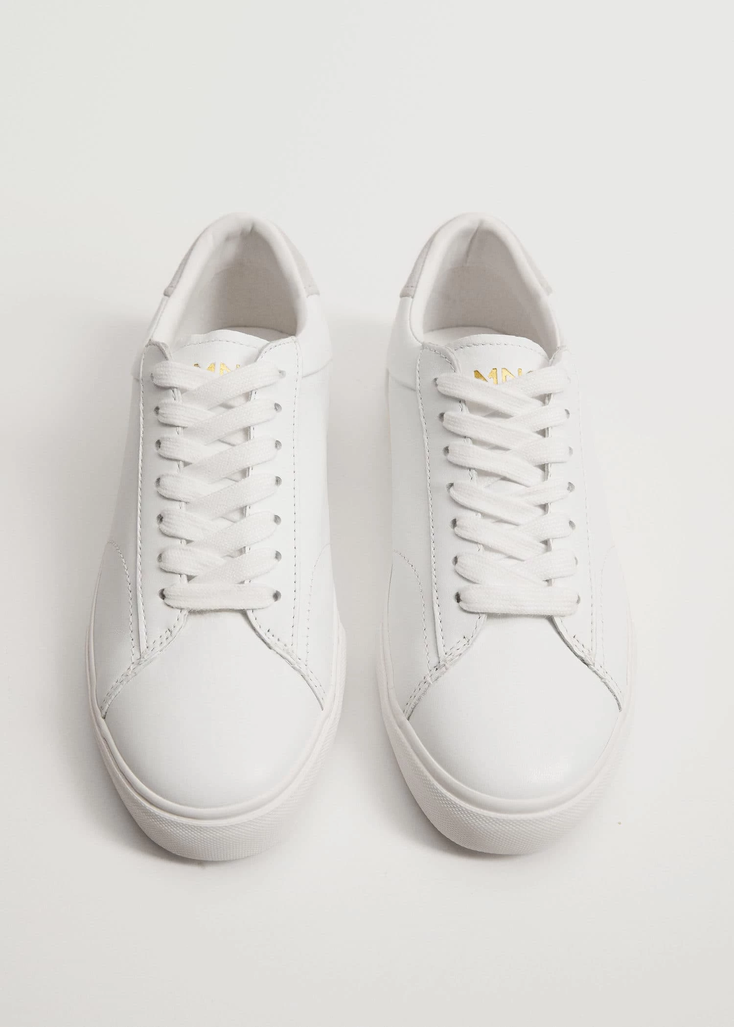 Lace-up Leather Sneakers White 6 Lace-up Leather Sneakers White - Image 4