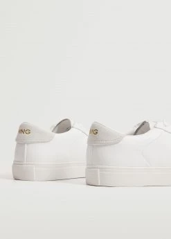 Lace-up Leather Sneakers White 13 Lace-up Leather Sneakers White -Mango Shoes Sales unnamed file 406