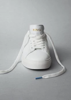 Lace-up Leather Sneakers White 14 Lace-up Leather Sneakers White -Mango Shoes Sales unnamed file 407