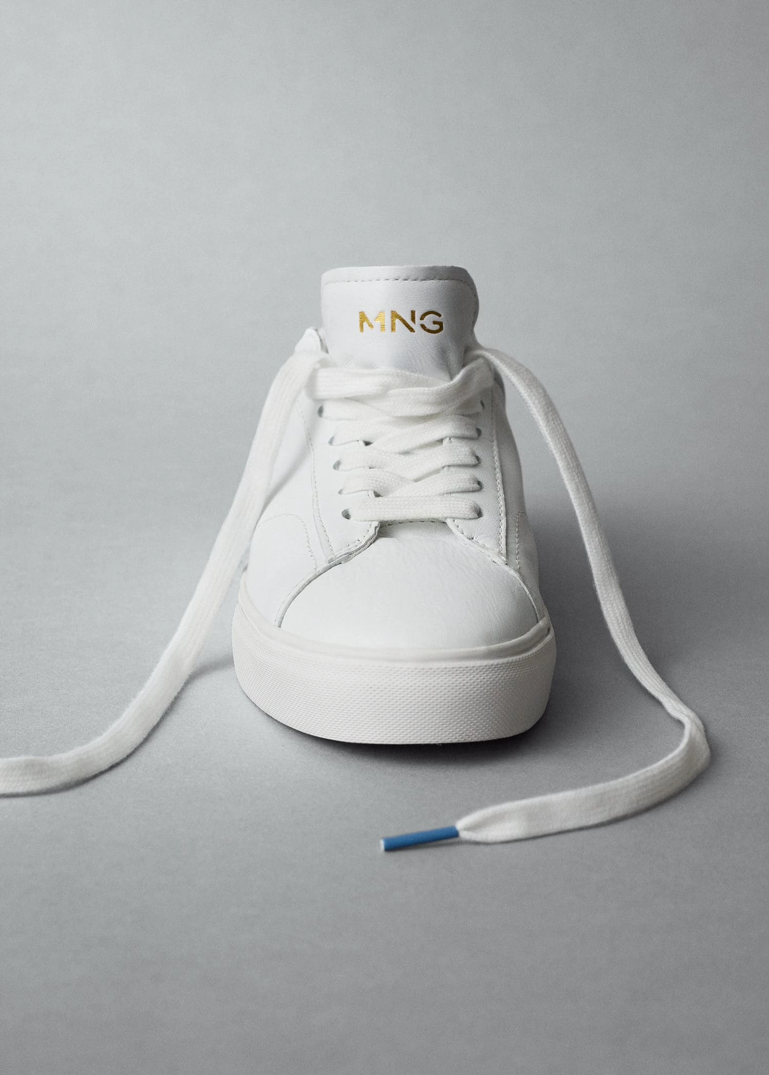 Lace-up Leather Sneakers White 8 Lace-up Leather Sneakers White - Image 6