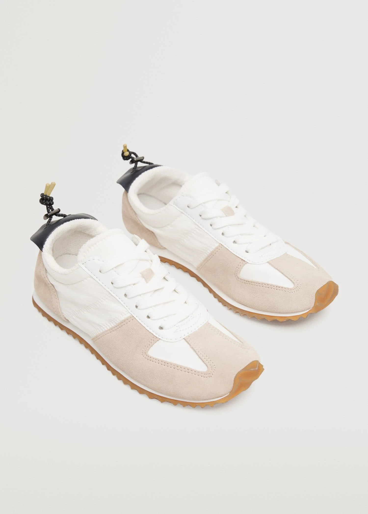 Leather Mixed Sneakers Black 4 Leather Mixed Sneakers Black - Image 2