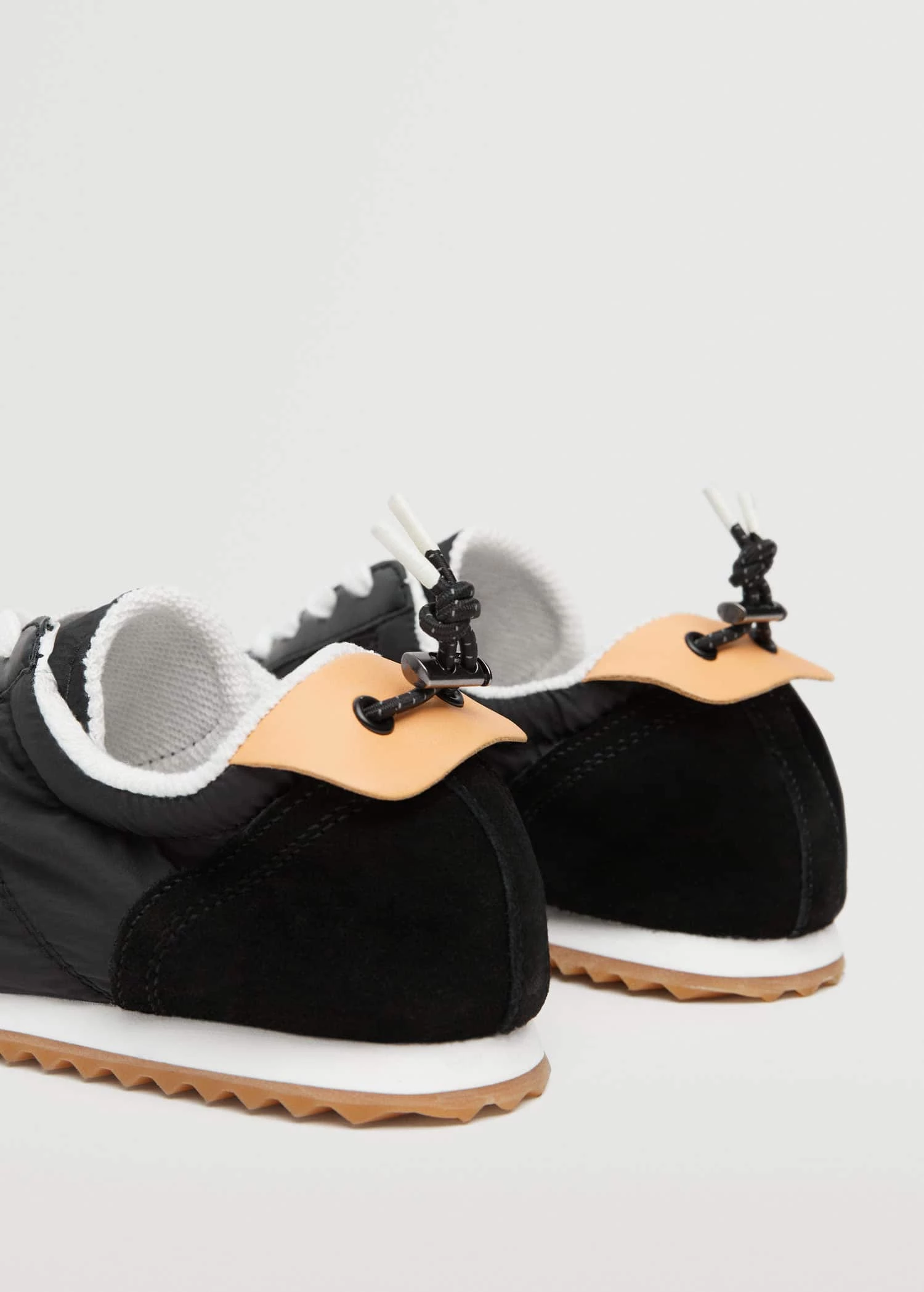 Leather Mixed Sneakers Black 11 Leather Mixed Sneakers Black - Image 9