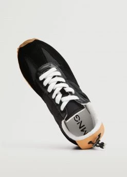 Leather Mixed Sneakers Black 25 Leather Mixed Sneakers Black -Mango Shoes Sales unnamed file 430
