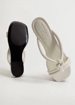 Knot Strips Sandals Off White -Mango Shoes Sales unnamed file 481