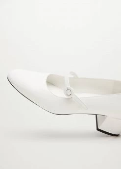Heel Leather Shoes White 12 Heel Leather Shoes White -Mango Shoes Sales unnamed file 5