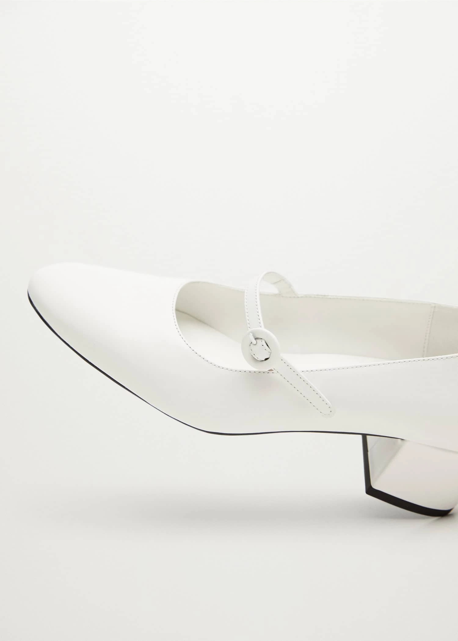 Heel Leather Shoes White 7 Heel Leather Shoes White - Image 6