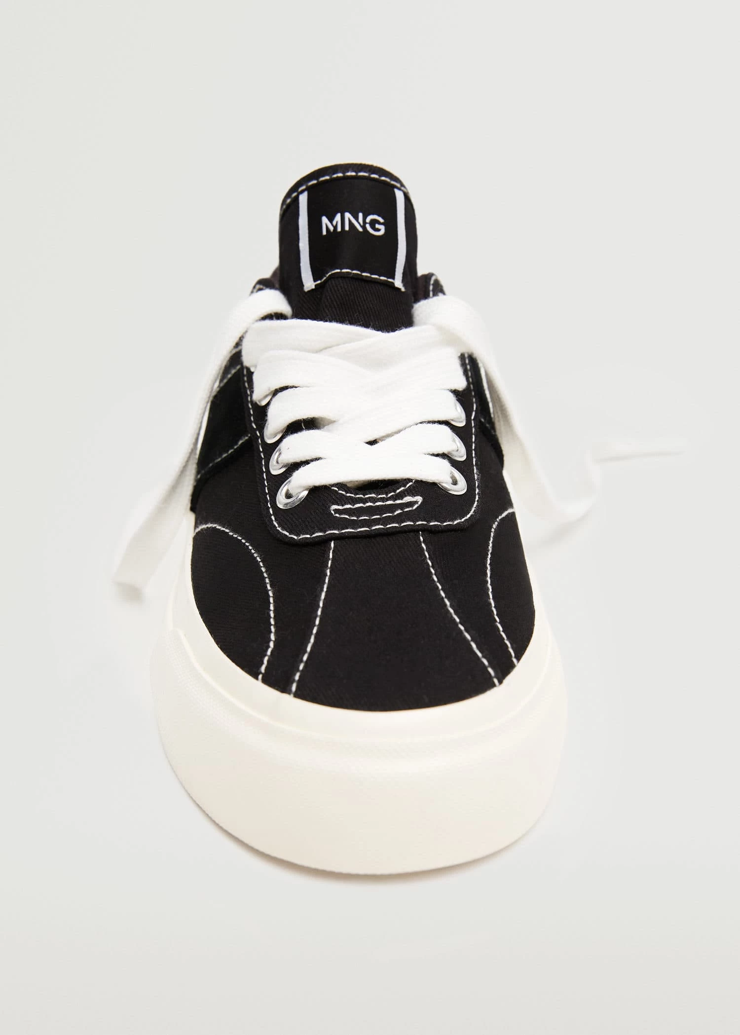Lace-up Cotton Sneakers Ecru 11 Lace-up Cotton Sneakers Ecru - Image 10