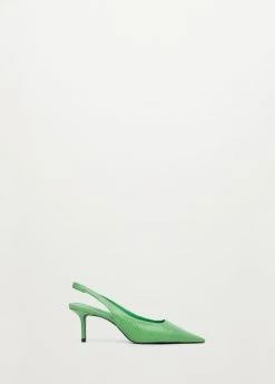 Croc-finish Pumps Green