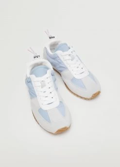 Leather Mixed Sneakers Sky Blue 20 Leather Mixed Sneakers Sky Blue -Mango Shoes Sales unnamed file 522