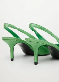Croc-finish Pumps Green -Mango Shoes Sales unnamed file 54