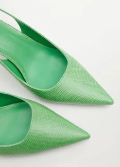 Croc-finish Pumps Green -Mango Shoes Sales unnamed file 56
