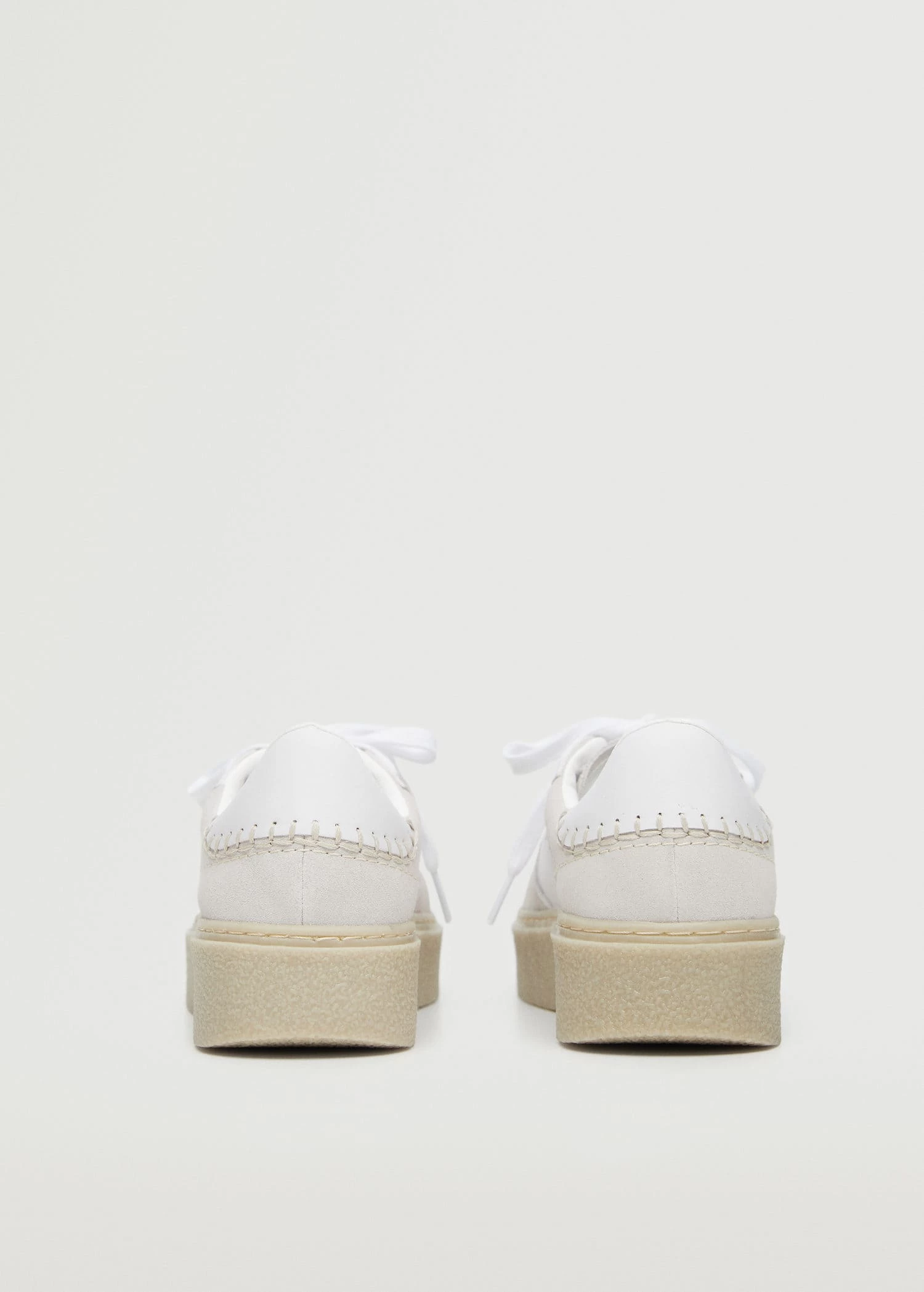 Lace-up Leather Sneakers Light/pastel Grey 5 Lace-up Leather Sneakers Light/pastel Grey - Image 3