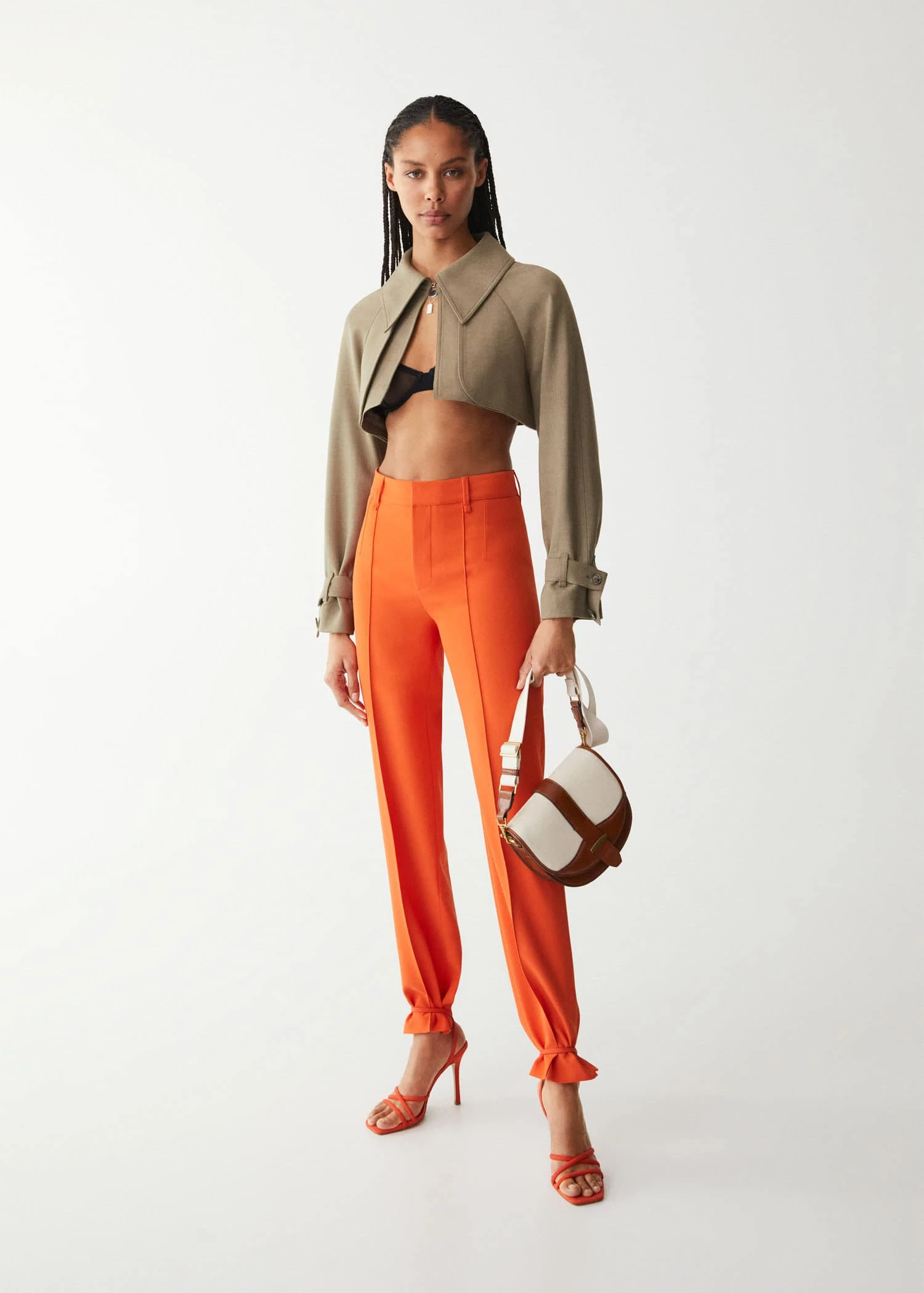 Strappy Heeled Sandals Coral Red 13 Strappy Heeled Sandals Coral Red - Image 11