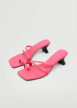 Straps Heel Leather Sandals Black 19 Straps Heel Leather Sandals Black -Mango Shoes Sales unnamed file 60