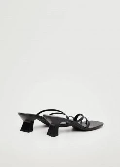 Straps Heel Leather Sandals Black 27 Straps Heel Leather Sandals Black -Mango Shoes Sales unnamed file 68