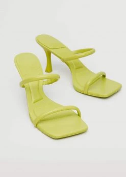 Strappy Heeled Sandals Lime -Mango Shoes Sales unnamed file 685