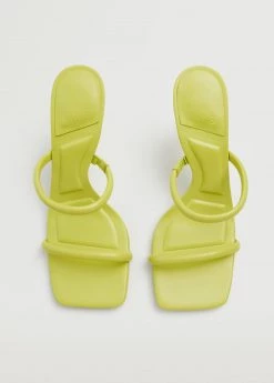 Strappy Heeled Sandals Lime -Mango Shoes Sales unnamed file 687