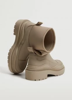 Flat Rubberised Ankle Boots Light/pastel Grey -Mango Shoes Sales unnamed file 702