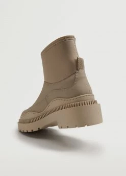 Flat Rubberised Ankle Boots Light/pastel Grey -Mango Shoes Sales unnamed file 703