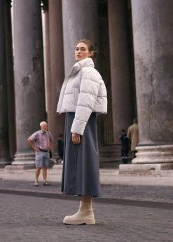 Flat Rubberised Ankle Boots Light/pastel Grey -Mango Shoes Sales unnamed file 706